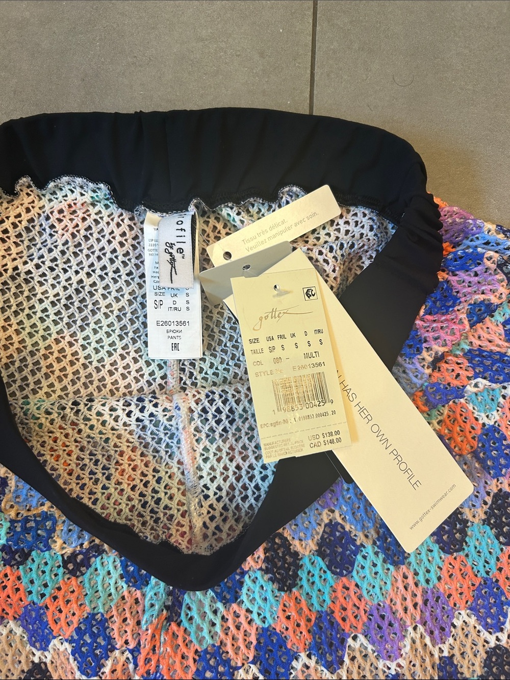 Profile By Gottex Retro Riviera Netted Crochet Beach Pant Cover Up - Picture 8 of 13